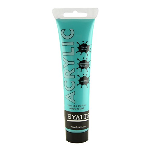 Hyatt's - Acrylfarbe - 75 ml - Leuchtendes Aqua Gruen von Hyatt's