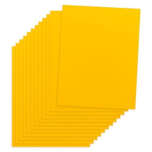 Hygloss Gelbes farbiges Papier, 10,9 kg, 89 g/m², säurefrei, lichtbeständig, 27,9 x 43,2 cm, farbiges Kopierpapier, 90 Blatt von Hygloss