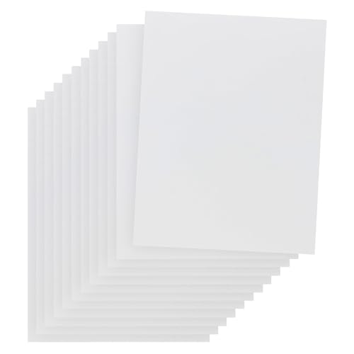 Hygloss Weißer Karton, 27,9 x 43,2 cm, 50 Blatt, 29,5 kg/176 g/m², lichtbeständig, säurefreies Farbkartonpapier von Hygloss