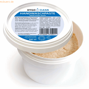 12 x HygoClean Handwaschpaste 500ml von HygoClean