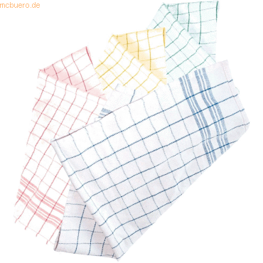 3 x HygoStar Küchentuch Karo 70x50cm farbig sortiert VE=10 Stück von HygoStar