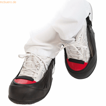 HygoStar Sicherheits-Überschuh Natur-Latex 39-43 schwarz-rot VE=1 Paar von HygoStar