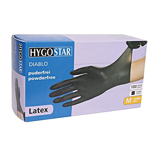 franz mensch LatexHandschuh ´DIABLO´ HYGOSTAR, M, schwarz von HYGOSTAR