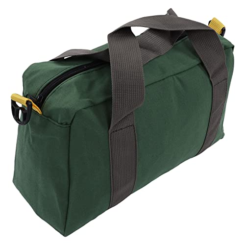 Canvas Wide Mouth Tool Bag, Wide Mouth Elektriker-Werkzeugtasche, Tragbare Leinwand, Wasserdicht, Hohe Kapazität, Aufbewahrungshandtasche, Stark, Platzsparend, groß, (14 Zoll (33 von Hyuduo