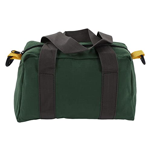 Canvas Wide Mouth Tool Bag, Wide Mouth Elektriker-Werkzeugtasche, Tragbare Leinwand, Wasserdicht, Hohe Kapazität, Aufbewahrungshandtasche, Stark, Platzsparend, groß, (16 Zoll von Hyuduo