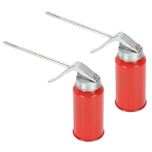 Pumpenölerkanister, 2 Stück 200 Ml Spritzpistolenölkanister, Handpumpenölkanister aus Gusseisen, mit 6 Mm Kraftstoffeinspritzrohrdurchmesser und 14 Cm, Ölschmiersysteme von Hyuduo