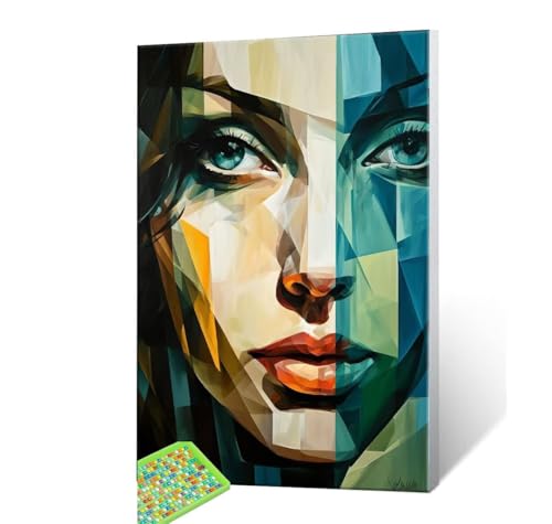 5D Diamond Painting Erwachsene Kits, DIY Frau Diamond Painting Bilder, Mosaikherstellung Malen Nach Zahlen Full Drill Stickerei Malerei Kits für Home Weihnachten Wand Dekorieren Geschenke 40x50cm S226 von Hyupuanj