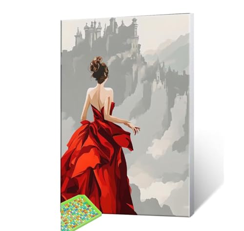 5D Diamond Painting Erwachsene Kits, DIY Frau Diamond Painting Bilder, Mosaikherstellung Malen Nach Zahlen Full Drill Stickerei Malerei Kits für Home Weihnachten Wand Dekorieren Geschenke 70x90cm S229 von Hyupuanj