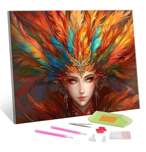 DIY Diamond Painting, Frau Diamond Art Painting Kits for Adults, Kinder und Beginner Embroidery Pictures Arts Crafts for, Mosaikherstellung, Set for Wall Decoration, Festival Geschenk 25x35cm S-231 von Hyupuanj