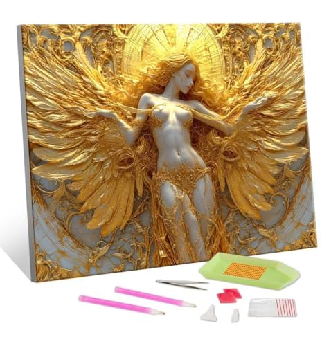 Diamond Painting Kits für Erwachsene Kinder DIY 5D Diamond Art Göttin Paint mit Runden Diamond Full Drill Gem Art Painting Kit Diamond Painting Zubehör, für Home Wall Decor Geschenke 60x80cm S-251 von Hyupuanj