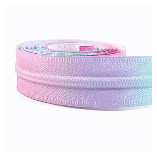 1 stücke 3Meter 5# Nylon Reißverschlüsse Band for Nähen Decor Zipper Mantel Spule Reparatur Kit(ZA146-Colored) von Hyuwdai