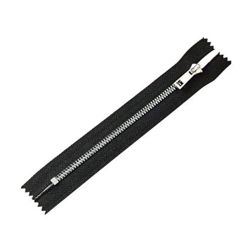 10 Stück 3# mehrfarbige Metall-Reißverschlüsse geeignet (schwarz, 15 cm, 10 Stück) von Hyuwdai