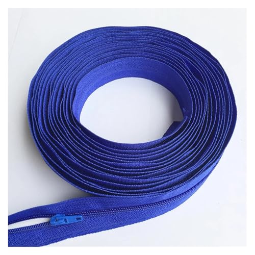 3# Nylon-Reißverschluss auf Rolle, 3~20 Meter, mit Schiebern for Schneidern, Nähen von Kleidung, DIY-Taschen, Zubehör, Reißverschlüsse(Deep Blue 223,20 METER 40 SLIDERS_3#) von Hyuwdai