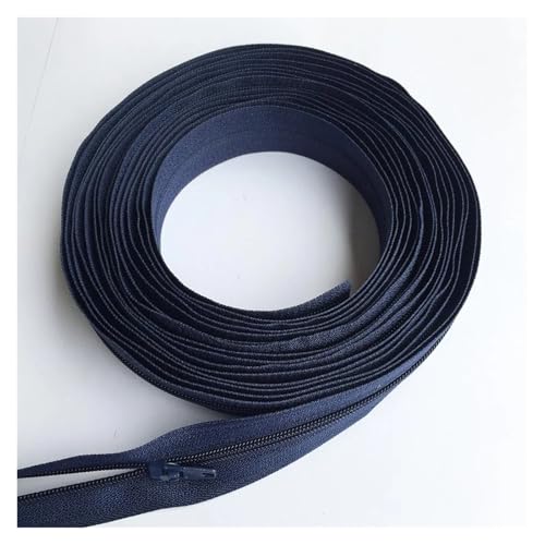 3# Nylon-Reißverschluss auf Rolle, 3~20 Meter, mit Schiebern for Schneidern, Nähen von Kleidung, DIY-Taschen, Zubehör, Reißverschlüsse(Navy Blue 330,20 METER 40 SLIDERS_3#) von Hyuwdai