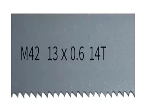 3 Stück Bi-Metall-Bandsägeblätter HSS M42 Bimetall-Metallschneidbandsägeblatt for Metalle 1140 13 0,65 mm 14 TPi Bimetalica von Hyuwdai