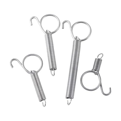 4Pcs Mehrzweck Frühling Tier Käfig Riegel Lock Frühling Kaninchen Käfig Tür Zugfeder Mit Haken for Befestigung Alle Haustier käfige(11.3cm) von Hyuwdai