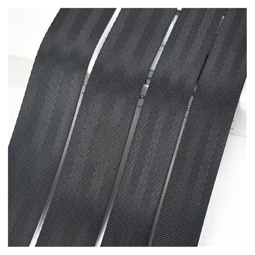 Nylon-Gurtband für Taschengurt, Rucksackband, Sicherheitsgurt, dekoratives Band, DIY, Kleidung, Nähzubehör, 5 m, 20–50 mm, Schwarz (RD003-Schwarz, 20 mm) von Hyuwdai