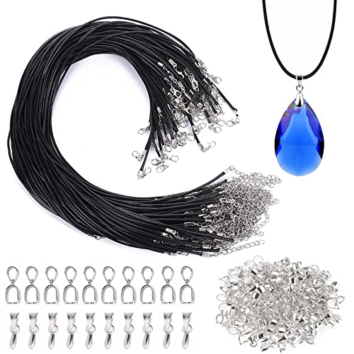 100 Stück Lederband Kette 50cm und Anhängerschlaufe Ösen Lederband Kette mit Verschluss Geflochtene Halskette Schnur Lederschnur für DIY Schmuck Halskette Leder Basteln Schmuckherstellung 100 Stück Lederband Kette 50cm und Anhängerschlaufe Ösen Lederband Kette mit Verschluss Geflochtene Halskette Schnur Lederschnur für DIY Schmuck Halskette Leder Basteln Schmuckherstellung von Hyxodjy
