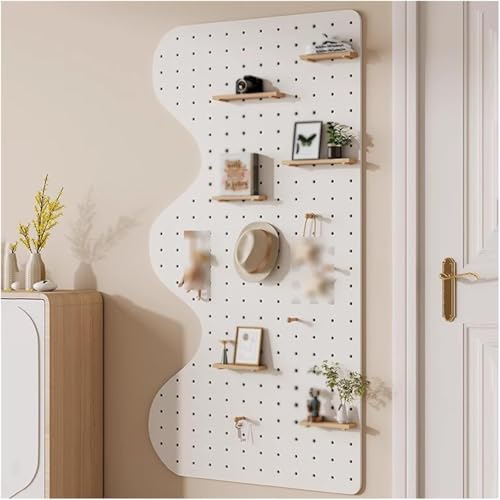 HyyKjEU Kein Locher Stecktafel, Wand-Stecktafel, Aufbewahrungssystem, Schuppen, modular, Stecktafel, Organizer, Tafel-Set, Büro-Wand-Organizer for Geschäft, Familie(Bianco,40x120cm) von HyyKjEU