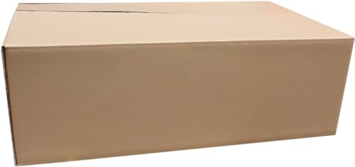 HyyKjEU Schachteln aus verstärkter Wellpappe Versandkartons, 5 Stück, Wellpappkartons zur Aufbewahrung von Versandzubehör, Versandaufbewahrungsbox for den Versand(100 * 50 * 50cm(5 Pack)) von HyyKjEU