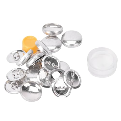 10 Sets Abdeckknopf-Kit, Knopfherstellungs-Kit, Stofftaschen-Abdeckknopf-Kit, Runder Knopf für DIY-Nähtaschen(20MM) von Hztyyier