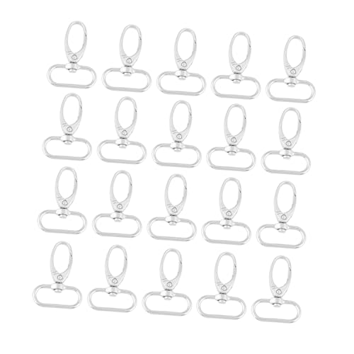 20 Stück Zinklegierungs-Taschenverschlüsse, Drehbare Trigger-Clips, Hochfester Schlüsselanhänger-Haken, Zum Aufhängen von Schlüsseln, Flaschen, Zum Verbinden von Zelt und Seilen, von Hztyyier