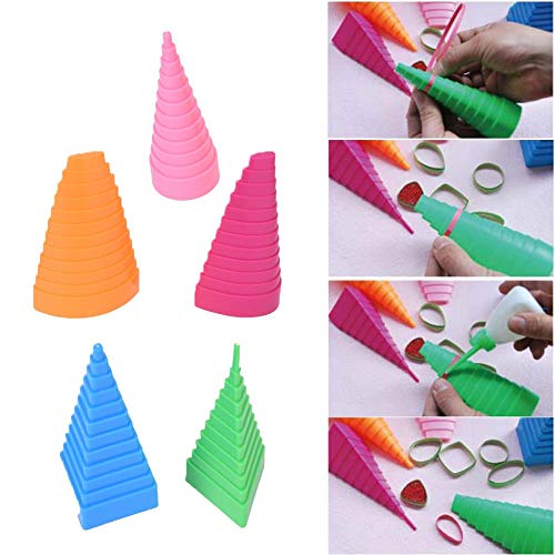 5 Stücke Quilling Formen & Designs Grenze Papier Quilling Grenze Buddy Bobbin Tower Tool 5 Form Türme Quilling Tools Kit für DIY Handwerk von Hztyyier