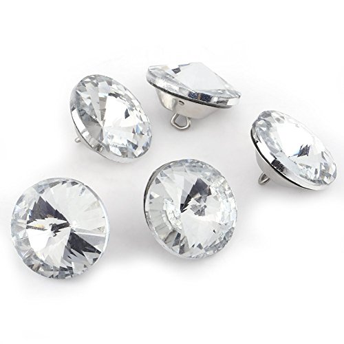 50PCS Strassknöpfe, Polsterknöpfe Diamant Kristall Moebel Rhinestone Sofa Kopfbrett Schmücken DIY Handwerks Dekorations(20mm) von Hztyyier