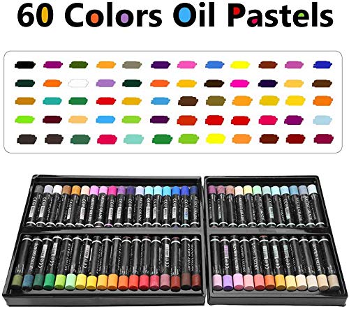 Hztyyier 60 Farben Ölpastellkreide Set Öl Pastelle Schwerölmalerei Sticks Fine Art Painting Crayon Set von Hztyyier