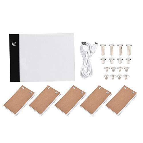 A6 Flip Book Kit mit Light Pad zum Zeichnen und Nachzeichnen, LED Light Box zum Erstellen von Animations-Flipbooks mit Bindeschrauben(1) von Hztyyier