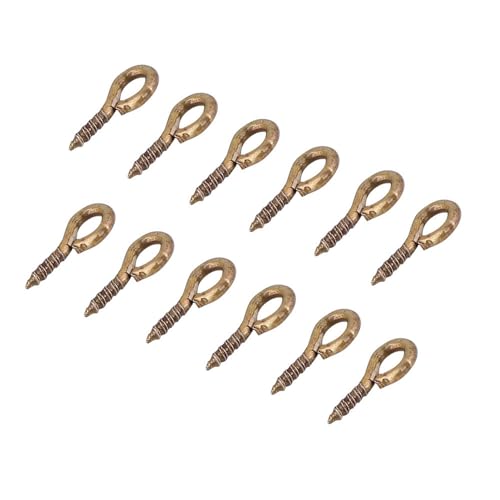 Eyepins Fadenhaken Oey Haken Einzigartige Schmuckkomponenten Design de Vis Silber 200pcs pour L'Agrétanat Diy (Antike Messing) von Hztyyier