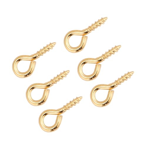 Eyepins Fadenhaken Oey Haken Einzigartige Schmuckkomponenten Design de Vis Silber 200pcs pour L'Agrétanat Diy (GOLD) von Hztyyier