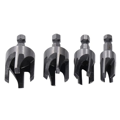Glatte und Sichere, Verjüngende Steckerschneider -Set von 4 mit Universellem Griff für Mühelose Operation Silber 1/4in Sechskant Shank Glatte und Sichere, Verjüngende Steckerschneider -Set von 4 mit Universellem Griff für Mühelose Operation Silber 1/4in Sechskant Shank von Hztyyier