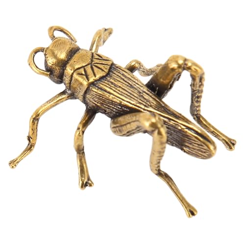 Hztyyier Antikes Kupfer-Cricket-Ornament, Teehaustier, Glückspilz-Schreibtischfigur, Exquisite Bürodekoration (Typ 2) von Hztyyier