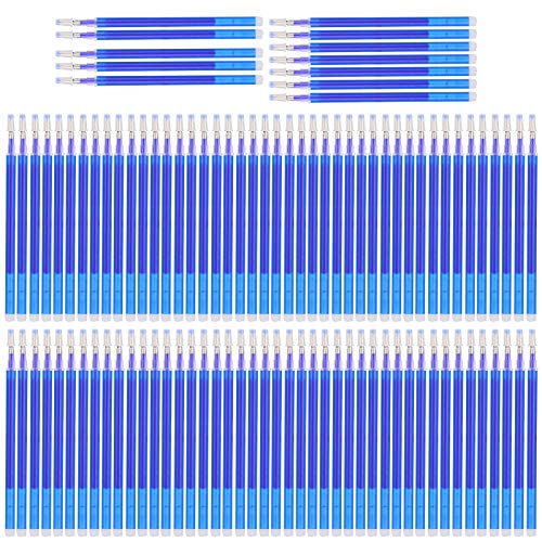 Stoffmarkierstift-Nachfüllungen, 100 Stück Wärmelöschbare Stift-Nachfüllungen Stoffmarker Nähwerkzeuge für Schuhe, Kleidung, Leder(Blau) von Hztyyier