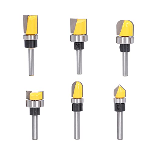 Vielseitige 6pcs Flush -Trimmbit für Handgefertigte Schubladen und Verschiedene Holzbearbeitungsanwendungen Vielseitige 6pcs Flush -Trimmbit für Handgefertigte Schubladen und Verschiedene Holzbearbeitungsanwendungen von Hztyyier