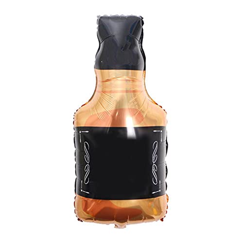 Whiskyflaschen-Folienballon, Lustige Atmosphäre für Partys, Leicht, Praktisch, aus Hochwertigem Material von Hztyyier