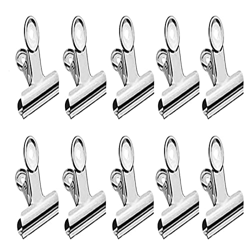 Hzyclzh 20 Stücke Metallklammern, Bulldog Clips Groß, Bulldog-Clips Büroklammer, Kleine Bulldog Clips, Multi-Function Metall Klammern, für Anhänger Taschen, Geschäfte, Büro und Taschen (38 mm) von Hzyclzh