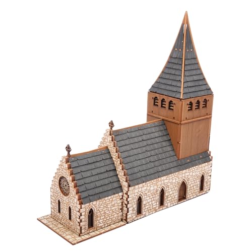 Die Kapelle: Mittelalterliche Kirche – DIY-Holzbausatz zum Selbstaufbau, 308 Teile, 8 Stunden Montagezeit, Altersgruppe 14+ von I BUILT IT