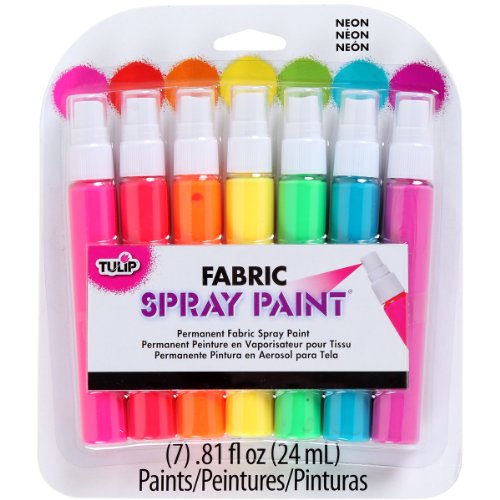 Tulip I Love schaffen zu Farbe Stoff Spray Mini Pack .81 oz 7 kg-neon von Tulip