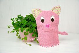 Tierischer Waschlappen Schwein von I'm sew happy!