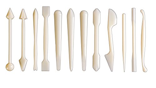 Ibili 752900 Backzubehör Glasur-Fondant-Werkzeug-Set, 12-teilig von IBILI