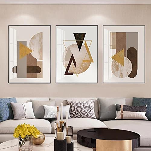 IBUKHSDGYIFH Boho Abstrakte Moderne Geometrische Marmor Kombination Wandkunst Leinwand Malerei Poster Bild Druck Für Wohnzimmer Wohnkultur Ungerahmt-40x50cmx3 von IBUKHSDGYIFH