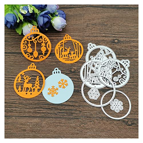 4pc Weihnachten Schneeflocke Metall Stanzformen Schablonen for DIY Scrapbooking dekorative Prägung Handwerk Stanzvorlage von ICAMAS