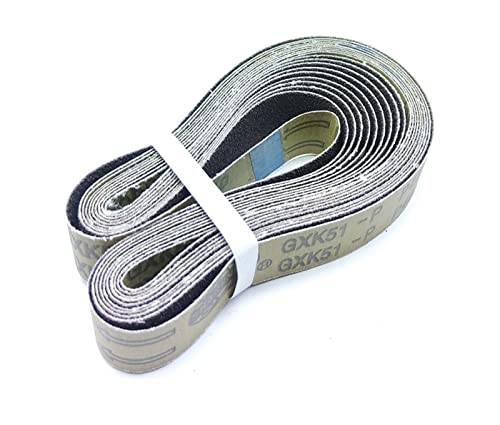 ICAMAS 10 Stück 762 * 25 mm Schleifband auf Metallbandschleifmaschine GXK51 zur Konditionierung von Schweißoberflächen (Size : 80#) von ICAMAS