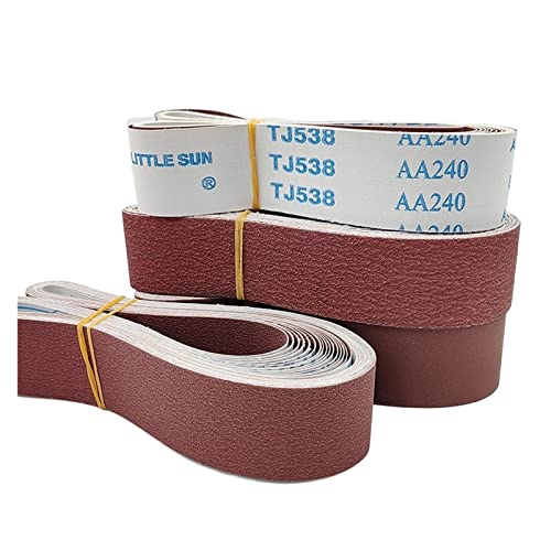 ICAMAS 5PCS 50x915mm TJ538 Schleifband. 2" x 36" Schleifgitter for Metall, Holz. 915 x 50 mm Schleifbänder. Körnung 60-600 Mix Pack (Size : 5Pcs Grit 80) von ICAMAS