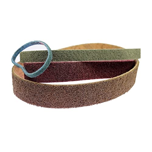 ICAMAS Vlies-Nylon-Schleifband Sehr Grobschleifen bis Feinpolieren 1PC (Color : Brown P150, Size : 1829 X 50 mm) von ICAMAS