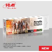 Acrylic Paint Set - Firefighters [6 x 12 ml] von ICM