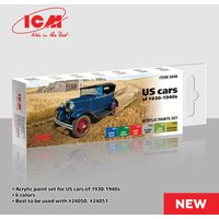 Acrylic Paint Set - US cars of 1930-1940s [6 x 12 ml] von ICM