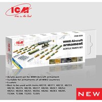 Acrylic Paint Set - WWII Aircraft armament [6 x 12 ml] von ICM